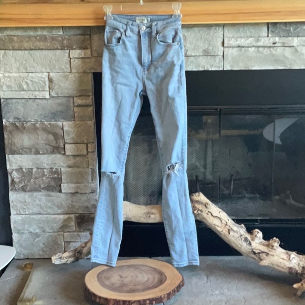 Abercrombie & Fitch Blue Straight Leg Jeans